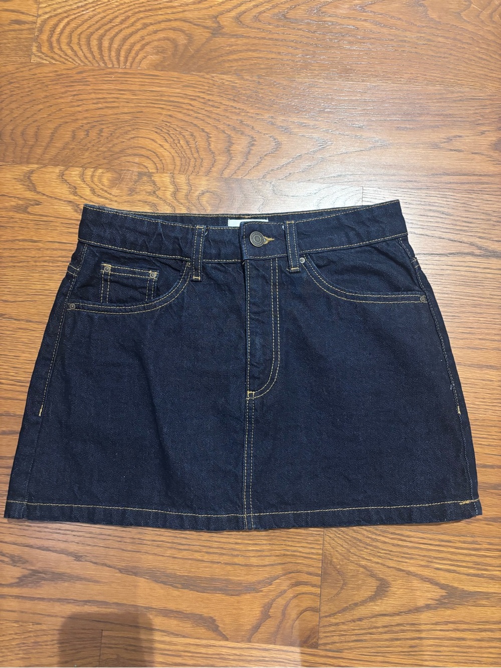 Cotton On Dark Blue Denim Mini Skirt